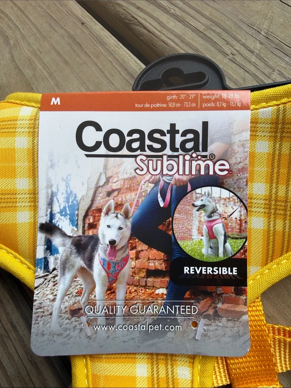 NWT Coastal Pet Sublime Reversible Dog Harness - Adjustable Fit MEDIUM
